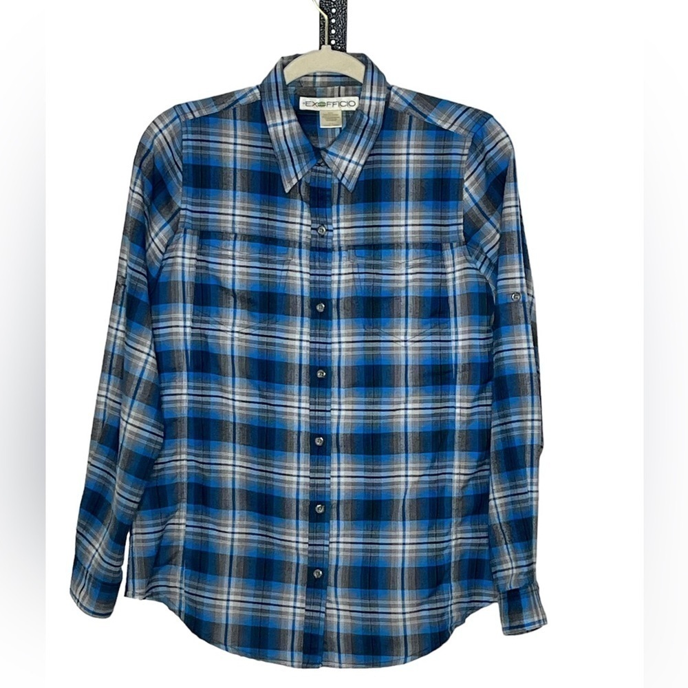 Exofficio Striped Button Down Shirt Sz Small
